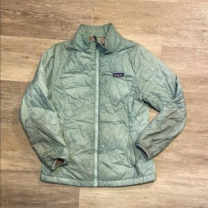 Patagonia kids XL teal zip up jacket